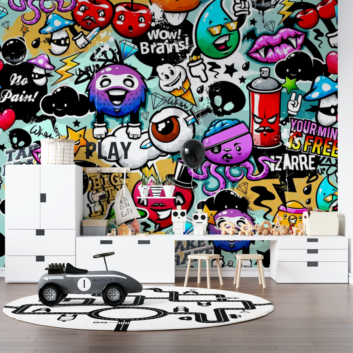 Mural Graffiti Wallpaper