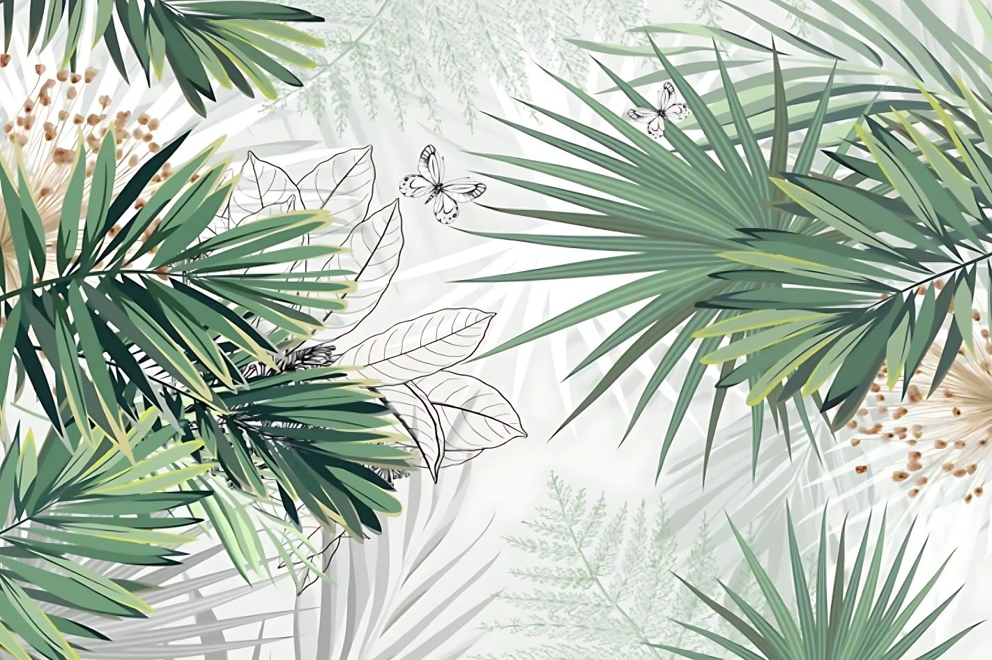 Jungle Botanical Wallpaper | Murals Wallpaper