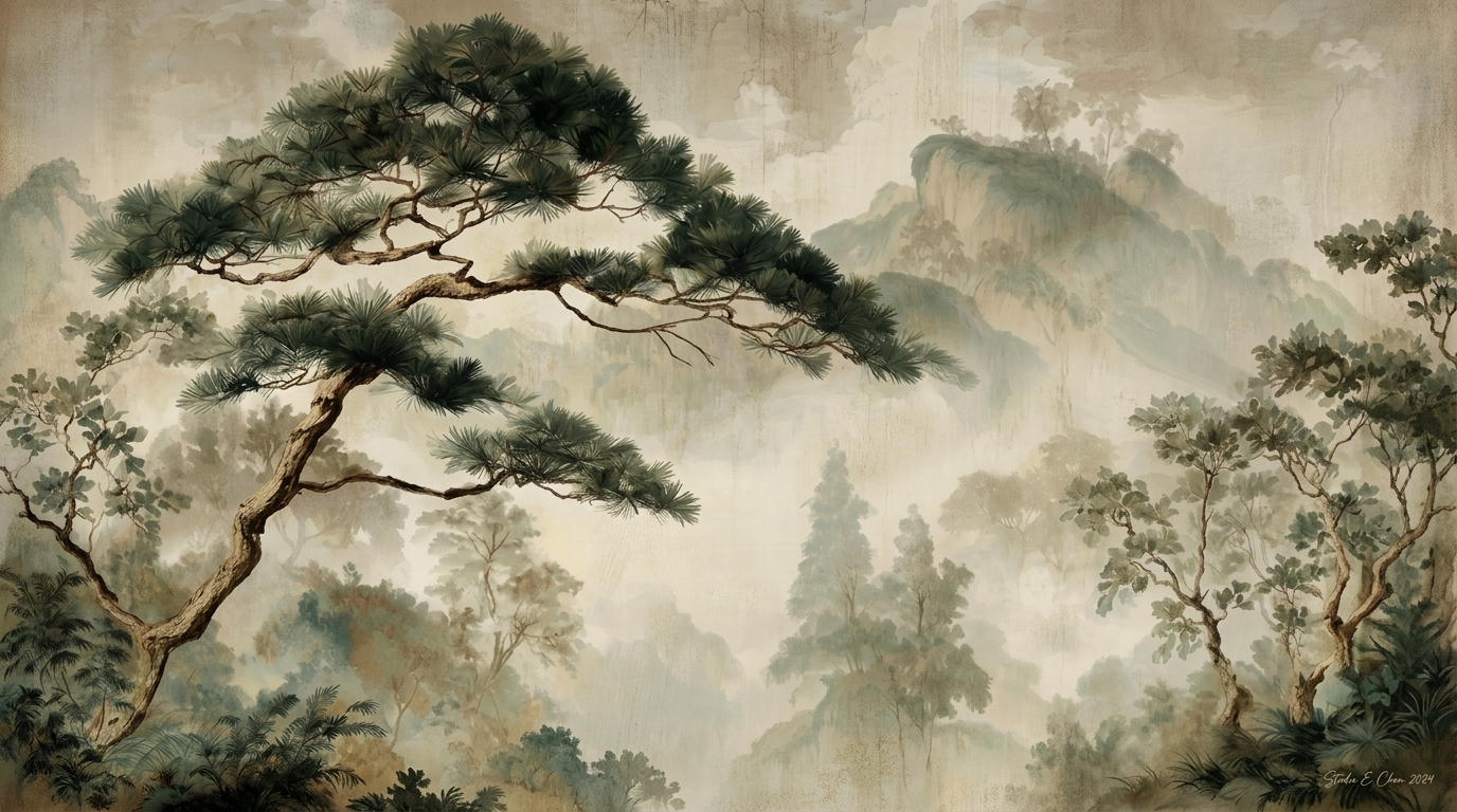 Panoramic Forest Open View Wall Mural Batch