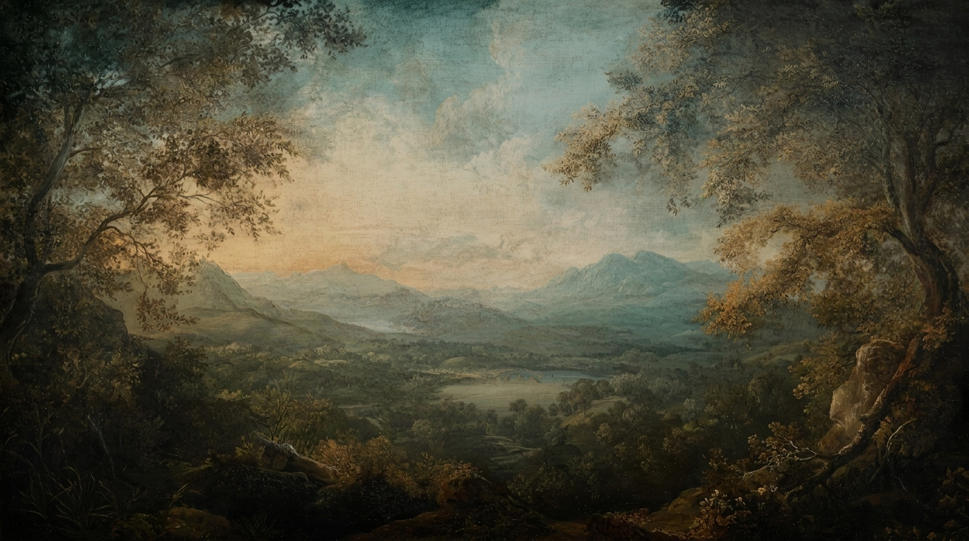Panoramic Forest Open View Wall Mural