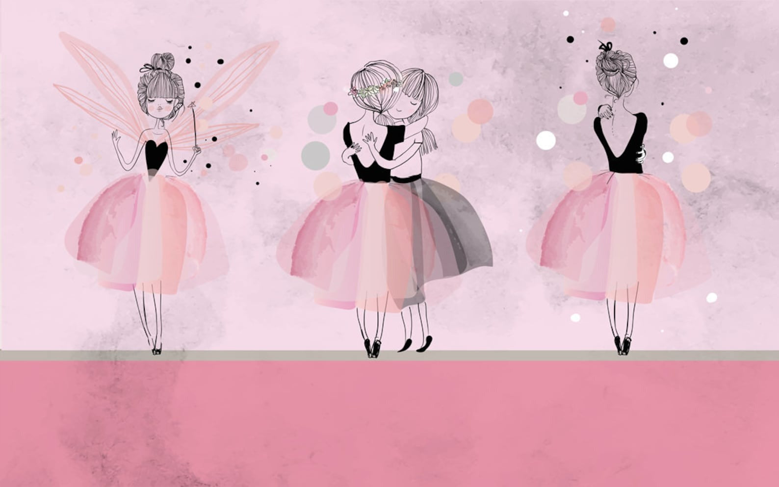 Classic Girl Wallpaper Little Dancer | Murals Wallpaper