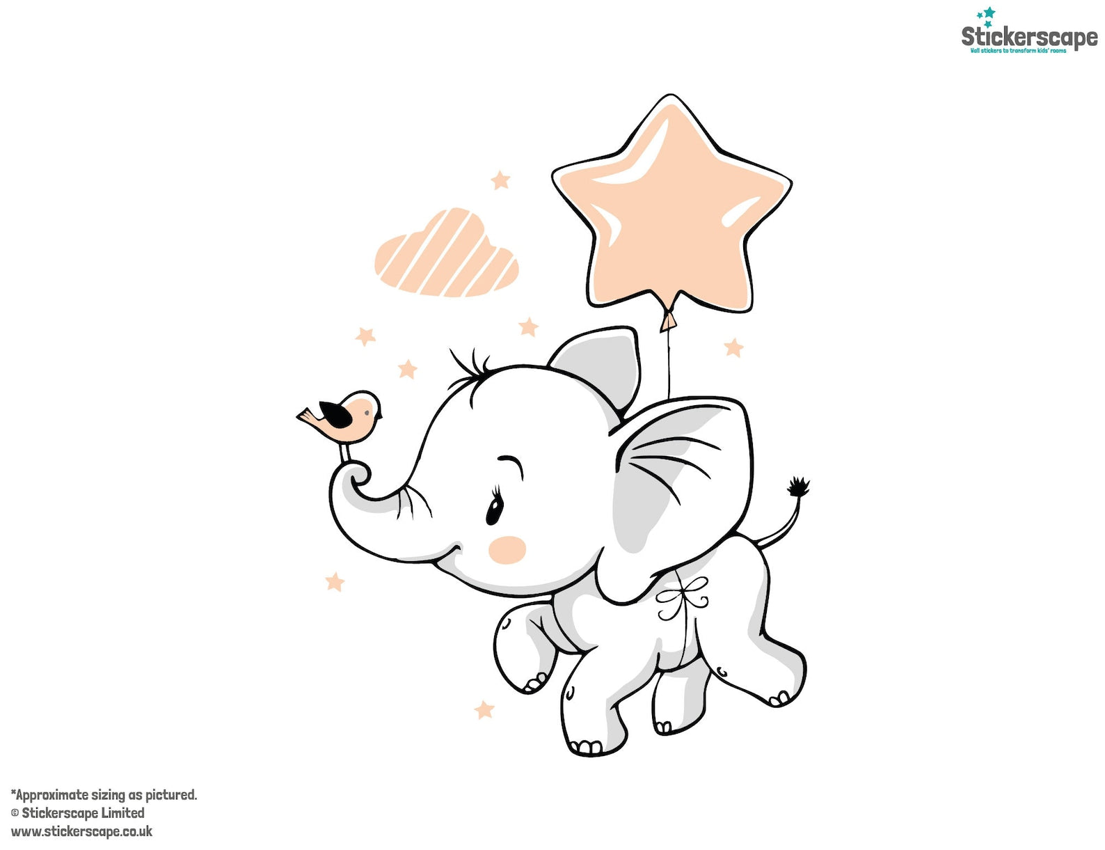 Elephant Theme Baby Room Wallpaper | Murals Wallpaper