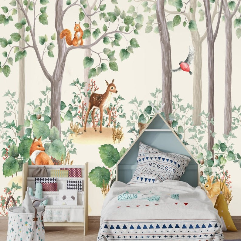Wildlife Wallpaper <br/> Forest Mural | Murals Wallpaper