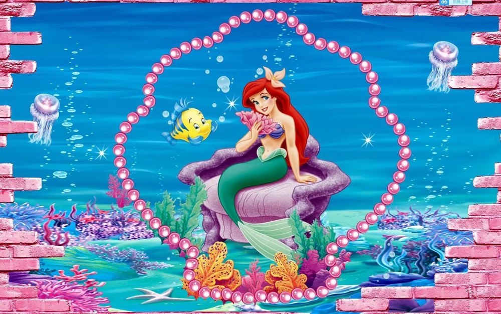 Ariel The Little Seemaid Wallpaper | Murals Wallpaper