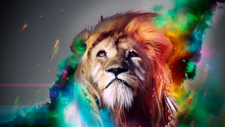 Classic Teen Wallpaper Lion Collage | Murals Wallpaper
