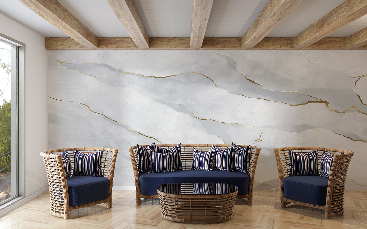 Papier Peint Marbre Chambre