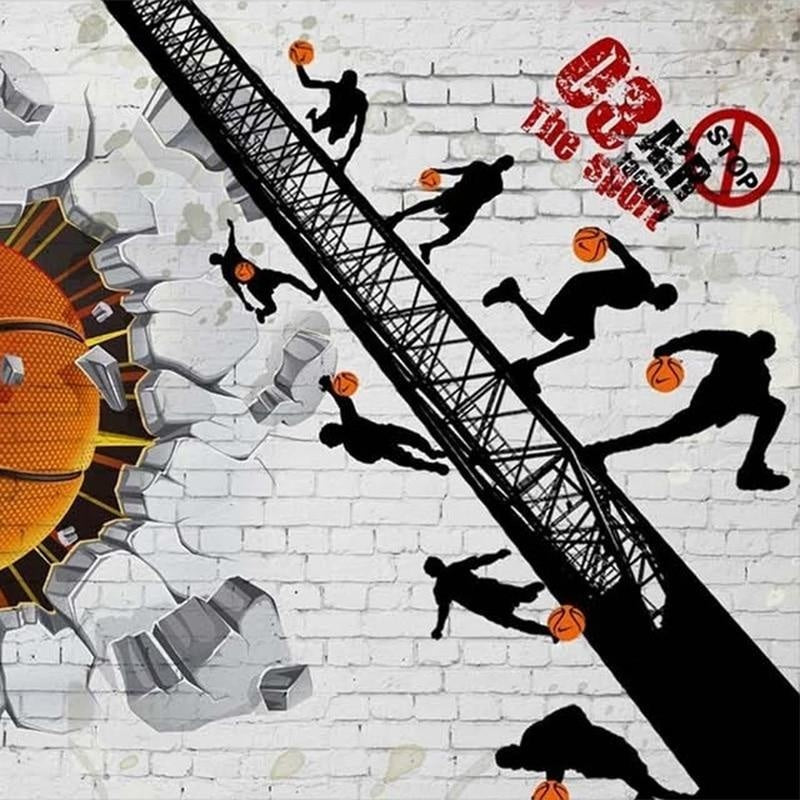 3D Basketball Wallpaper | Murals Wallpaper