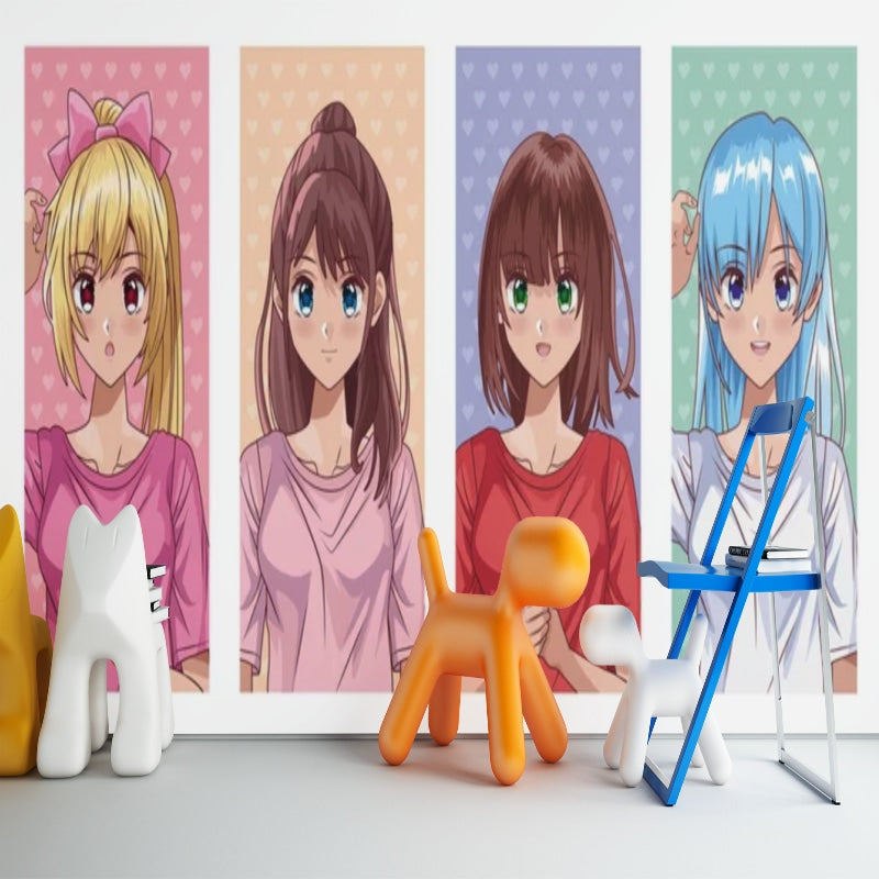 Manga-Comic-Hintergrundbild | Wandbild-Hintergrundbild