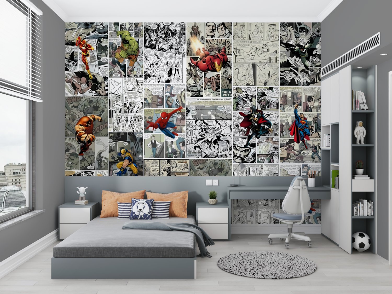 Comic Book Marvel Mural Wallpaper