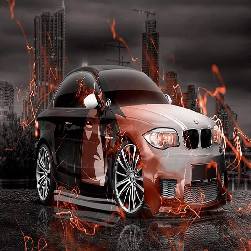 BMW-Hintergrundbild | Wandbild-Hintergrundbild