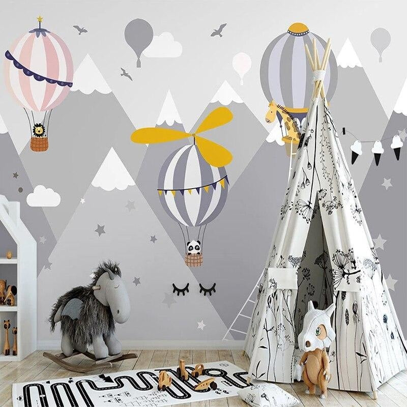 Mural Baby Boy's Room Wallpaper