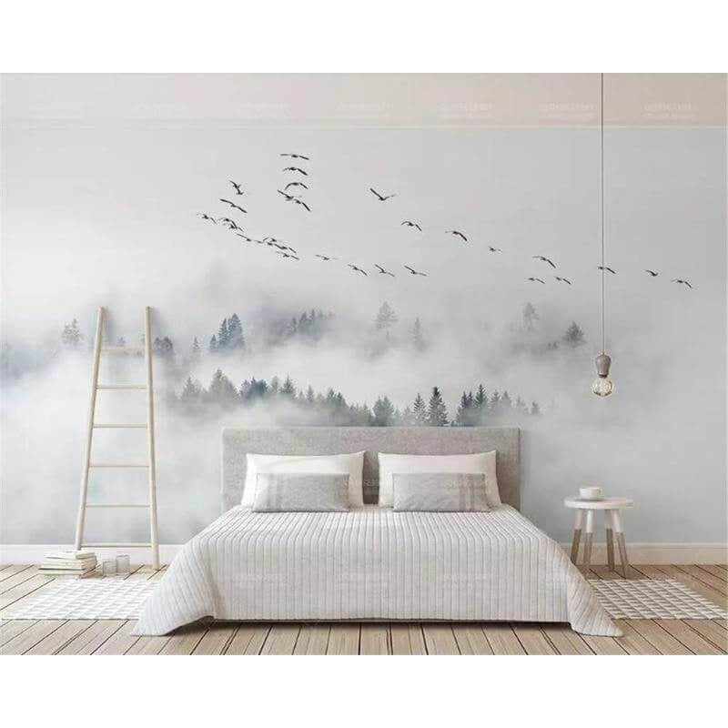 Scandinavian Style Wallpaper for Bedroom | Murals Wallpaper