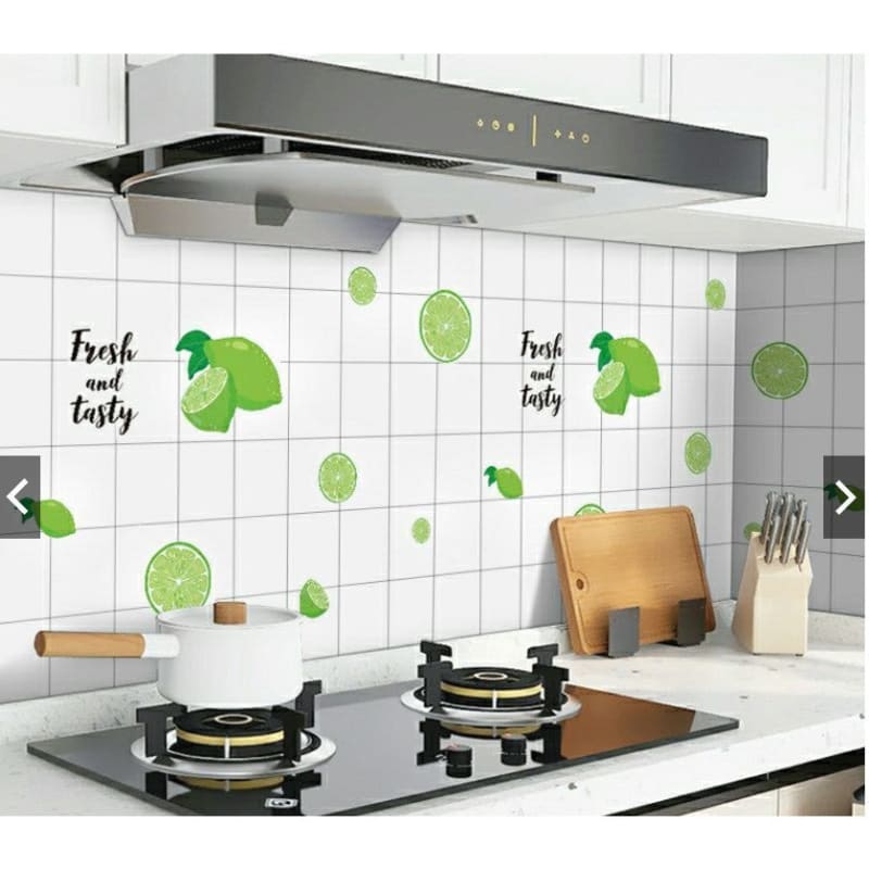 Zitronentapete für die Küche | Wandtapete