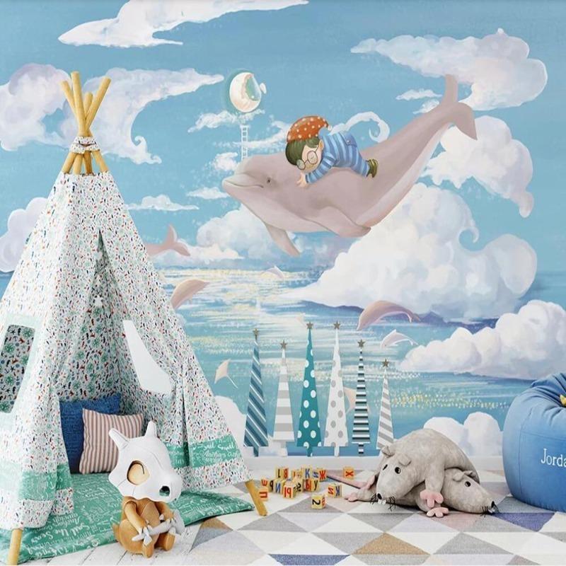 Delfin-Tapetenposter | Wandbildtapete