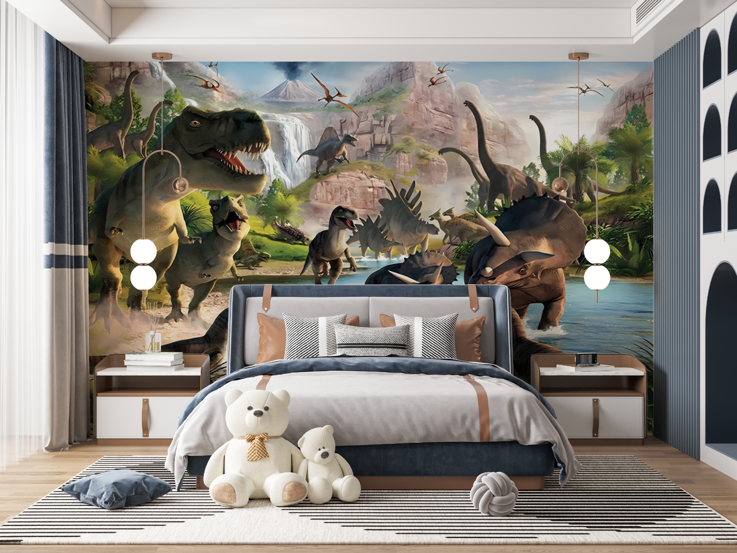 Mural Dinosaur Wallpaper