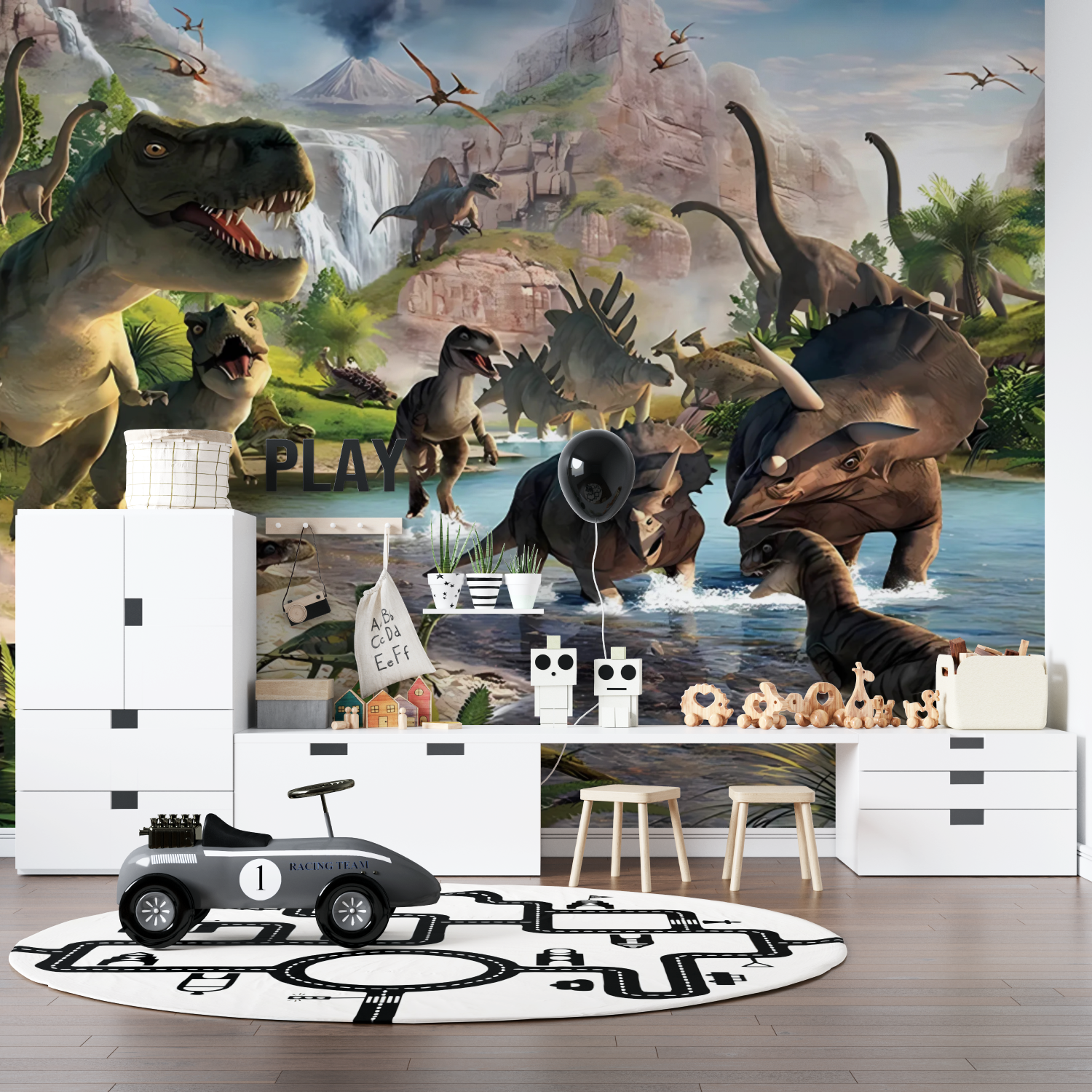 Mural Dinosaur Wallpaper