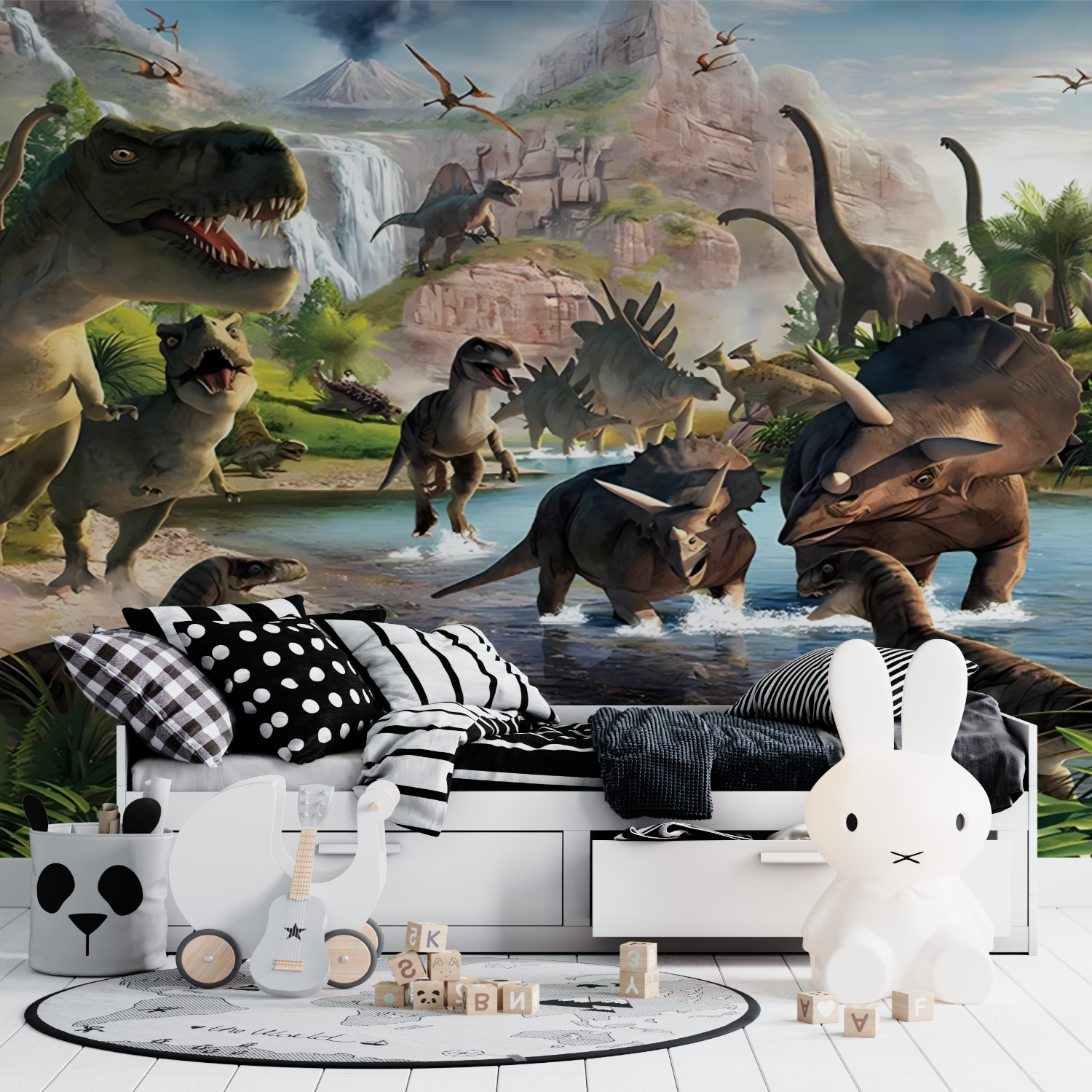 Mural Dinosaur Wallpaper