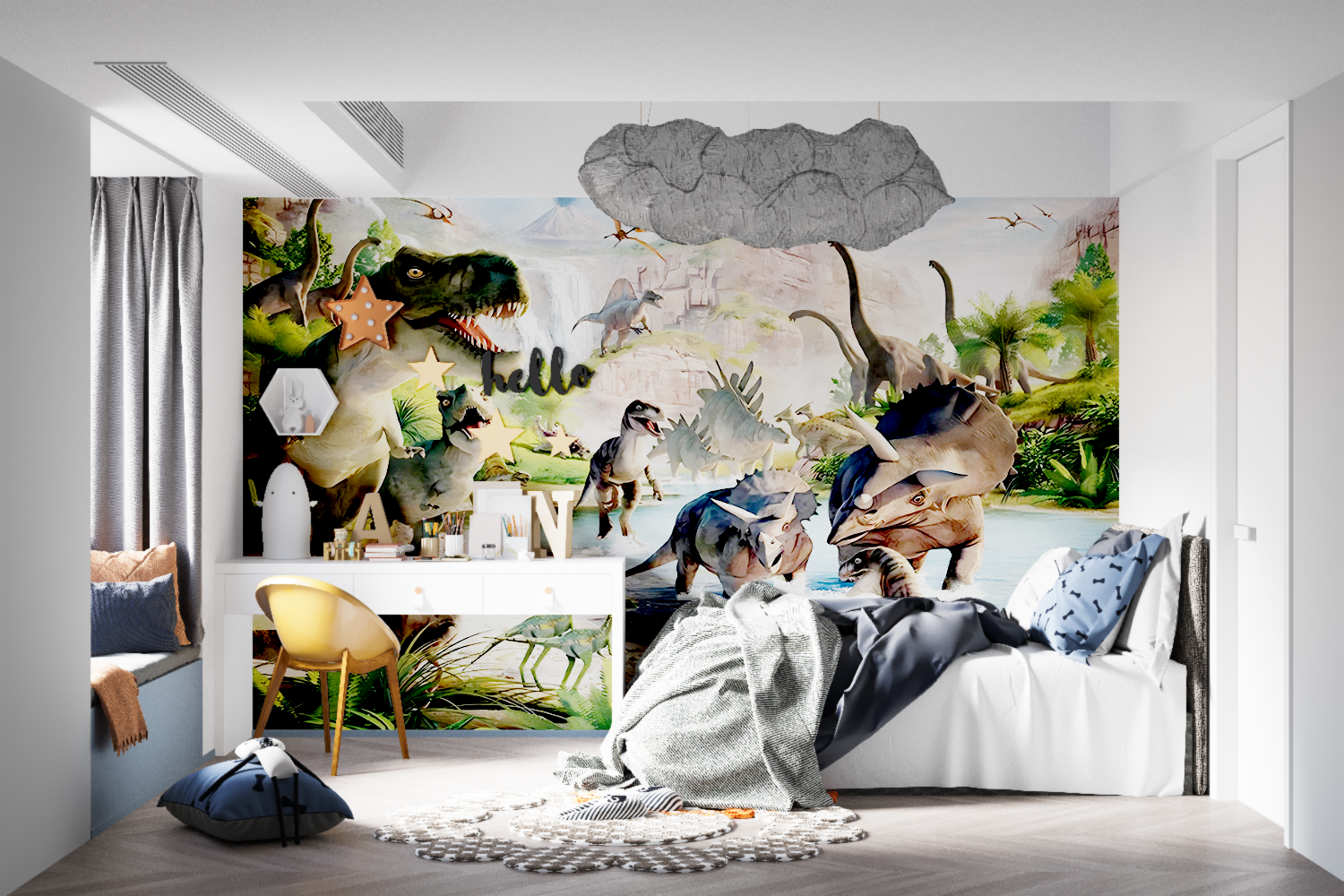 Mural Dinosaur Wallpaper