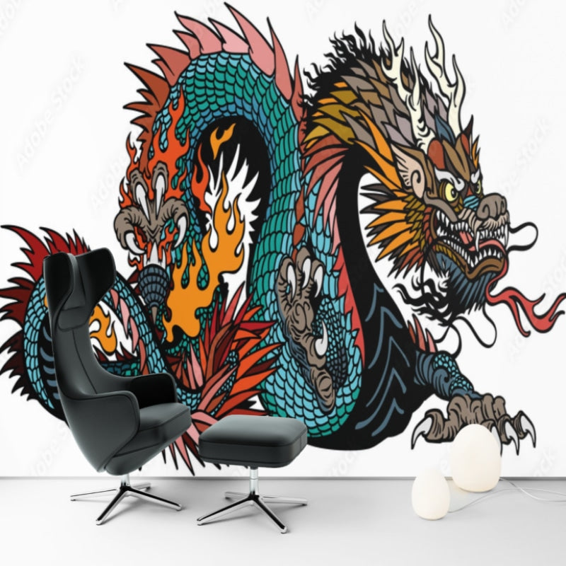 Chinese Dragon Wallpaper | Murals Wallpaper