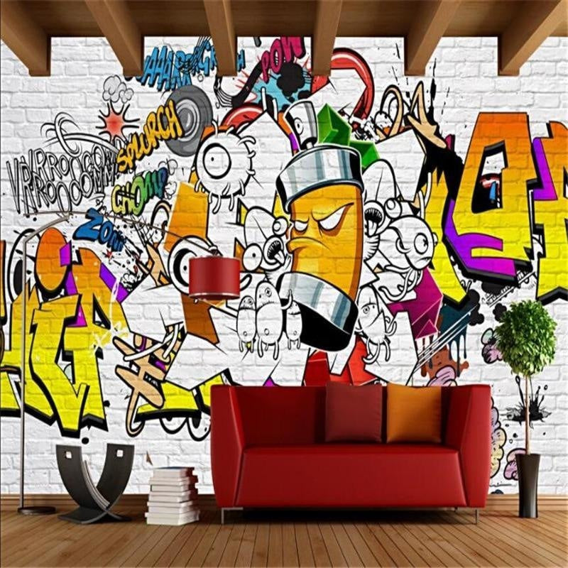 Mural Graffiti Effect Wallpaper