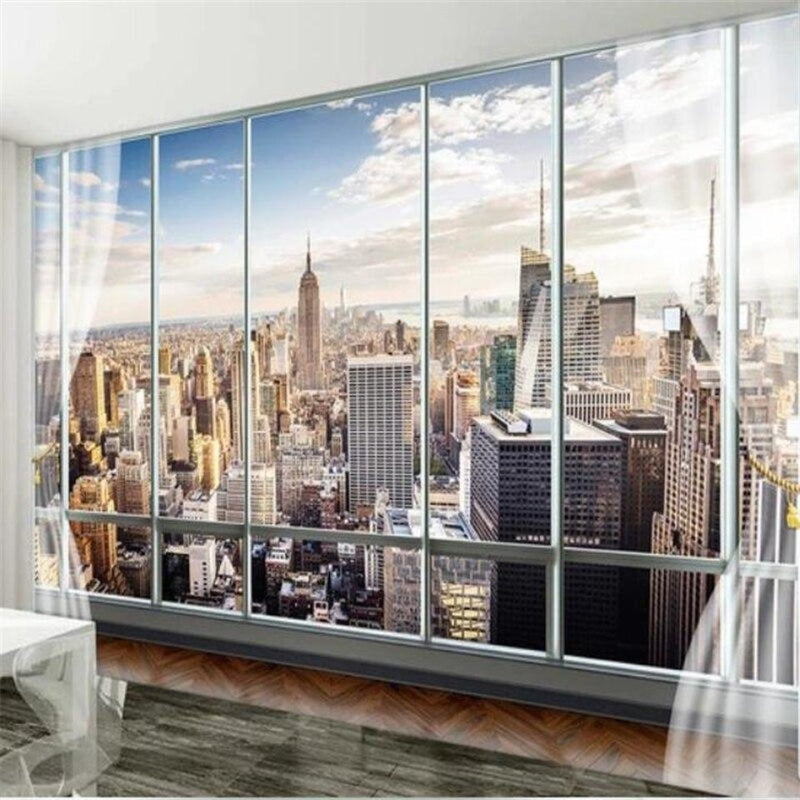 New York Window Wallpaper | Murals Wallpaper