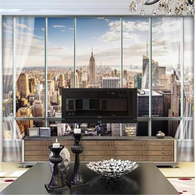 New York Window Wallpaper | Murals Wallpaper