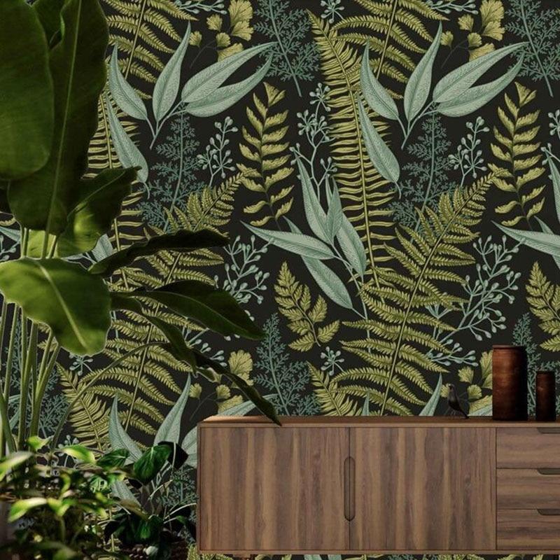 Khaki Leaf Wallpaper | Murals Wallpaper