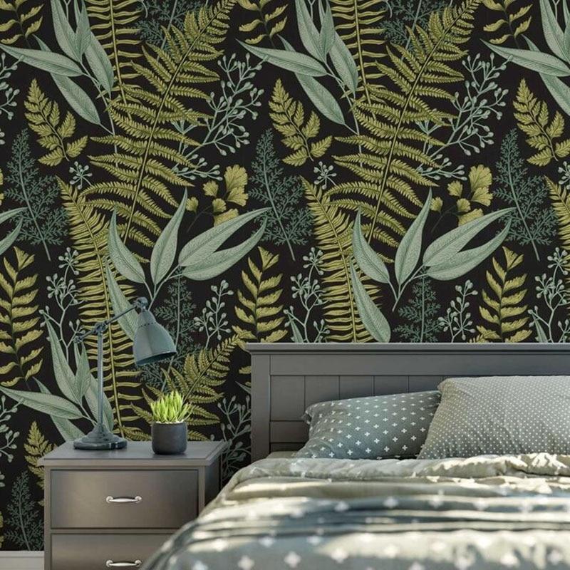 Khaki Leaf Wallpaper | Murals Wallpaper