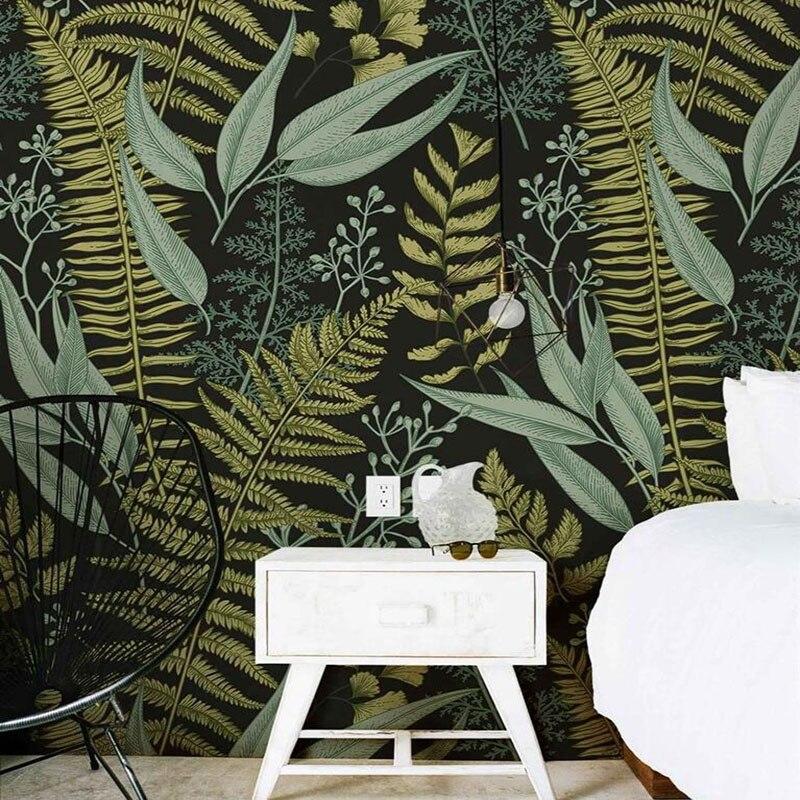 Khaki Leaf Wallpaper | Murals Wallpaper