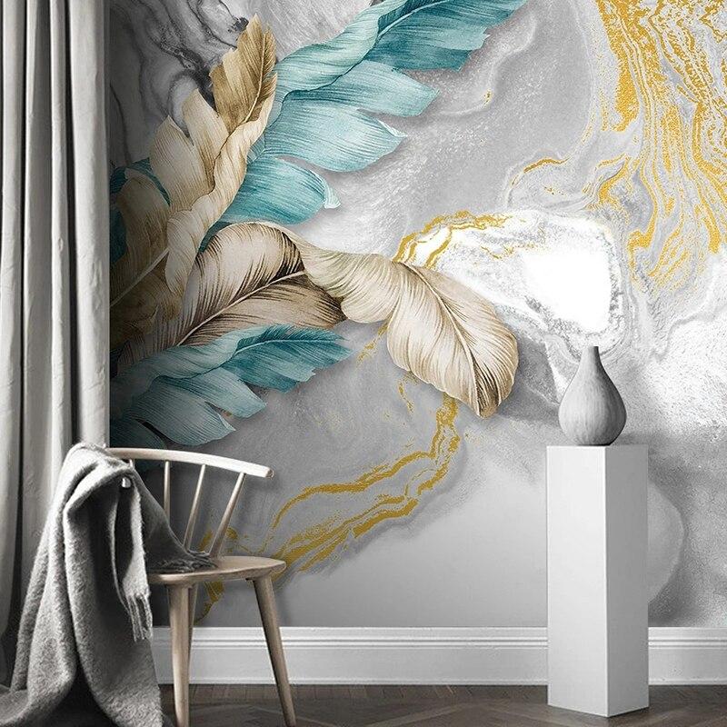 Headboard Leaf Wallpaper | Murals Wallpaper