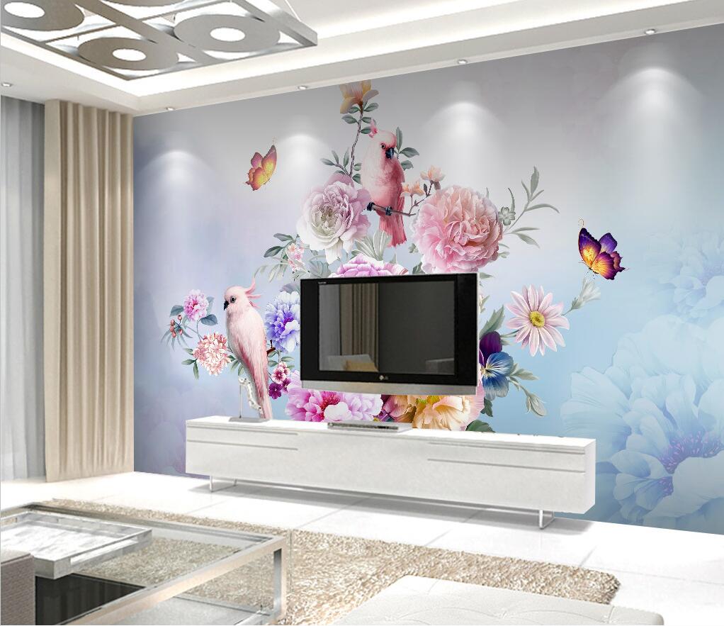 Flower Bird Wallpaper | Murals Wallpaper