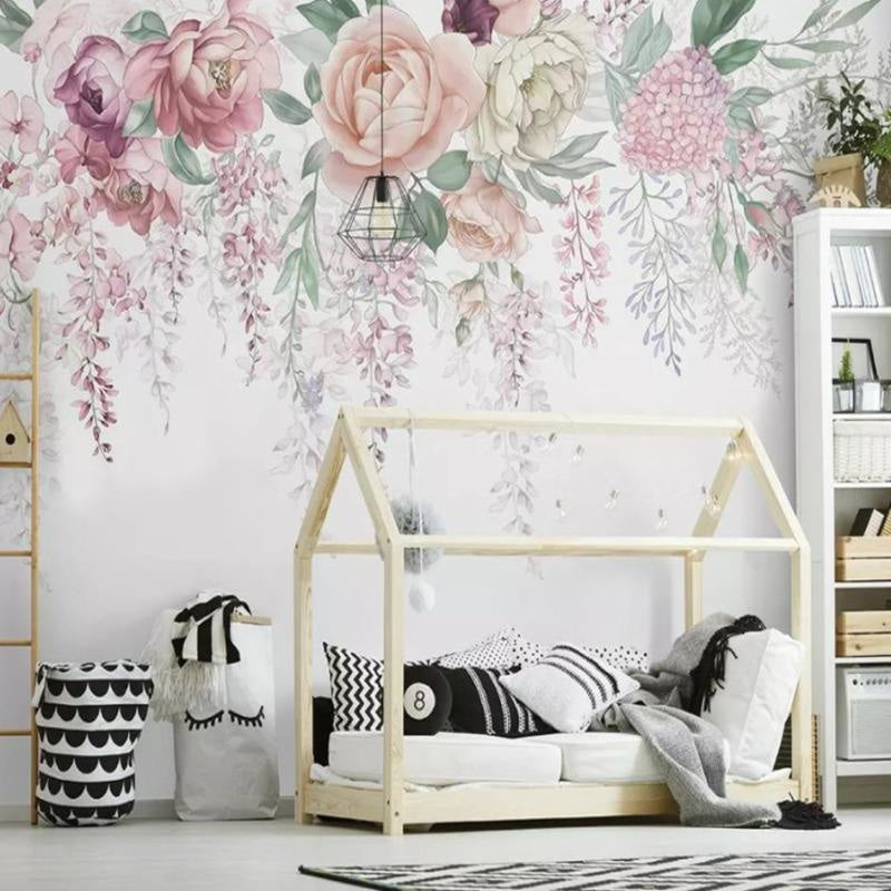 Papier Peint Grosse Fleur Pastell