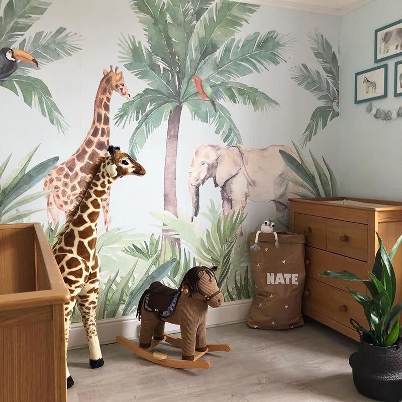 Jungle Wallpaper Baby Room | Murals Wallpaper