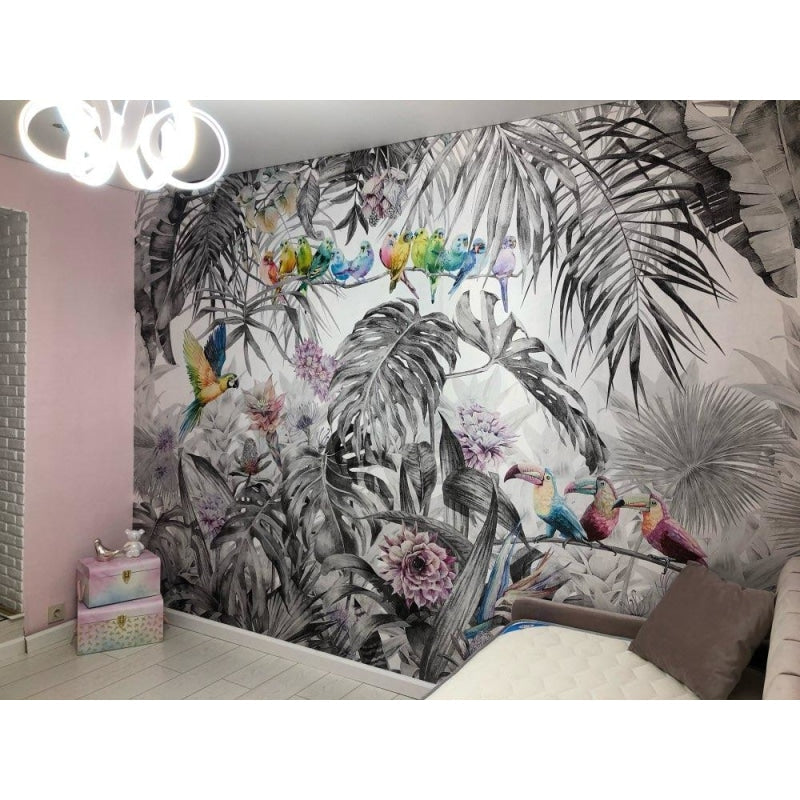 Jungle Parrot Wallpaper | Murals Wallpaper