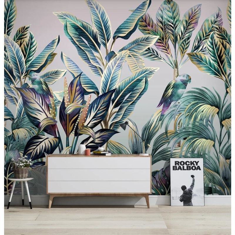 Jungle Living Room Wallpaper | Murals Wallpaper