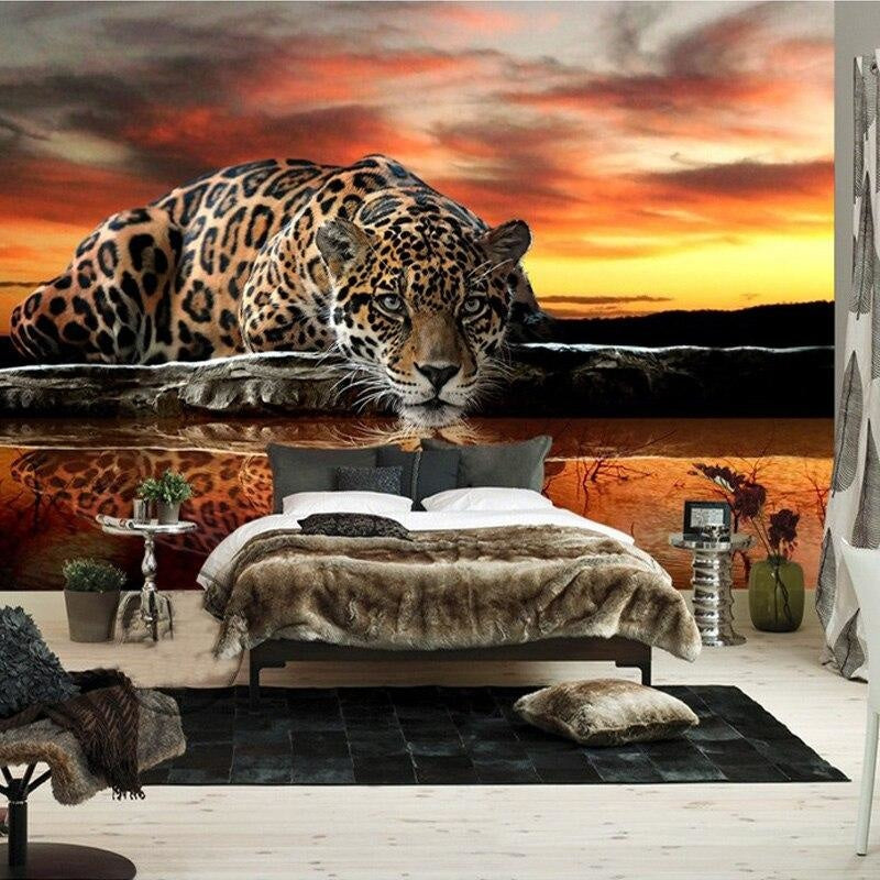 Mural Leopard Wallpaper