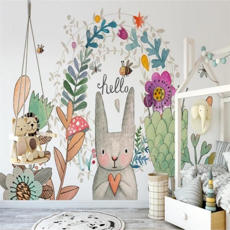 Nature Themed Wallpaper for Baby Room | Murals Wallpaper