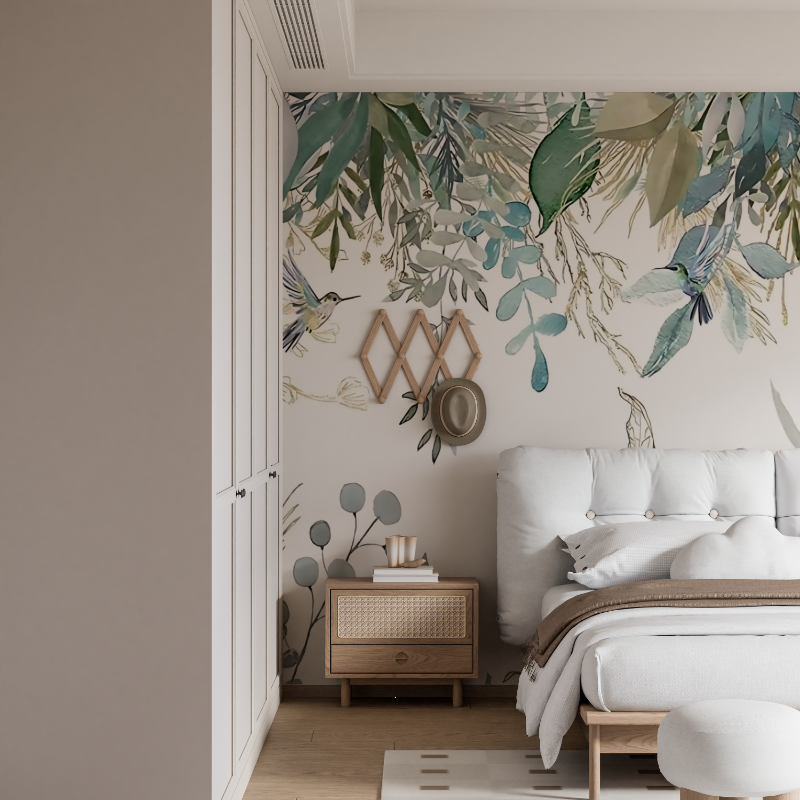 Skandinavische Wandtapete für Schlafzimmer