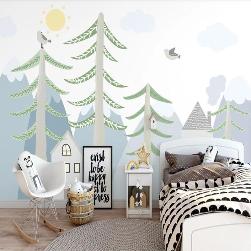 Baby Vogel Tapete | Wandbilder Tapete