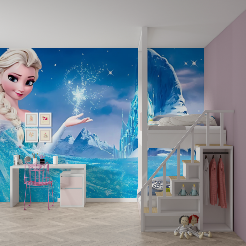 Wandbild „Eiskönigin“