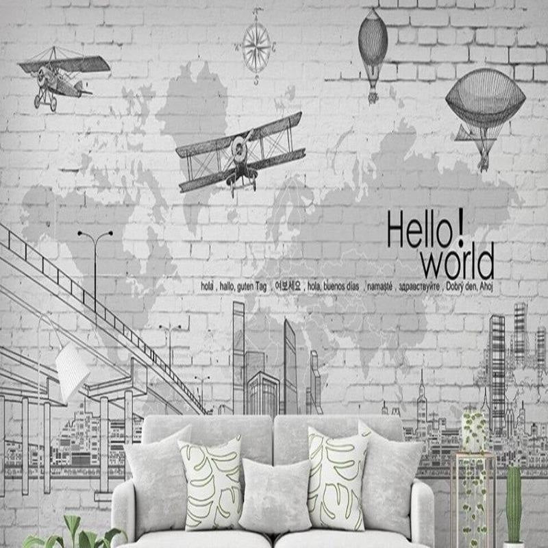 World Traveler Wallpaper | Murals Wallpaper