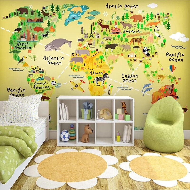 XXL World Map Wallpaper | Murals Wallpaper