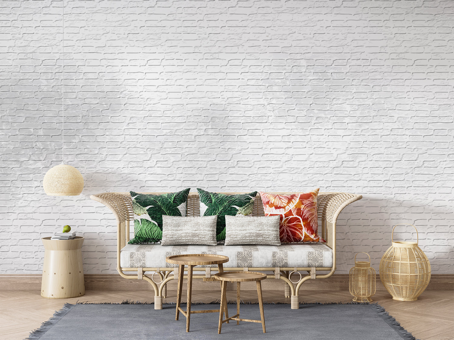 Papier Peint Brique Blanche 3D