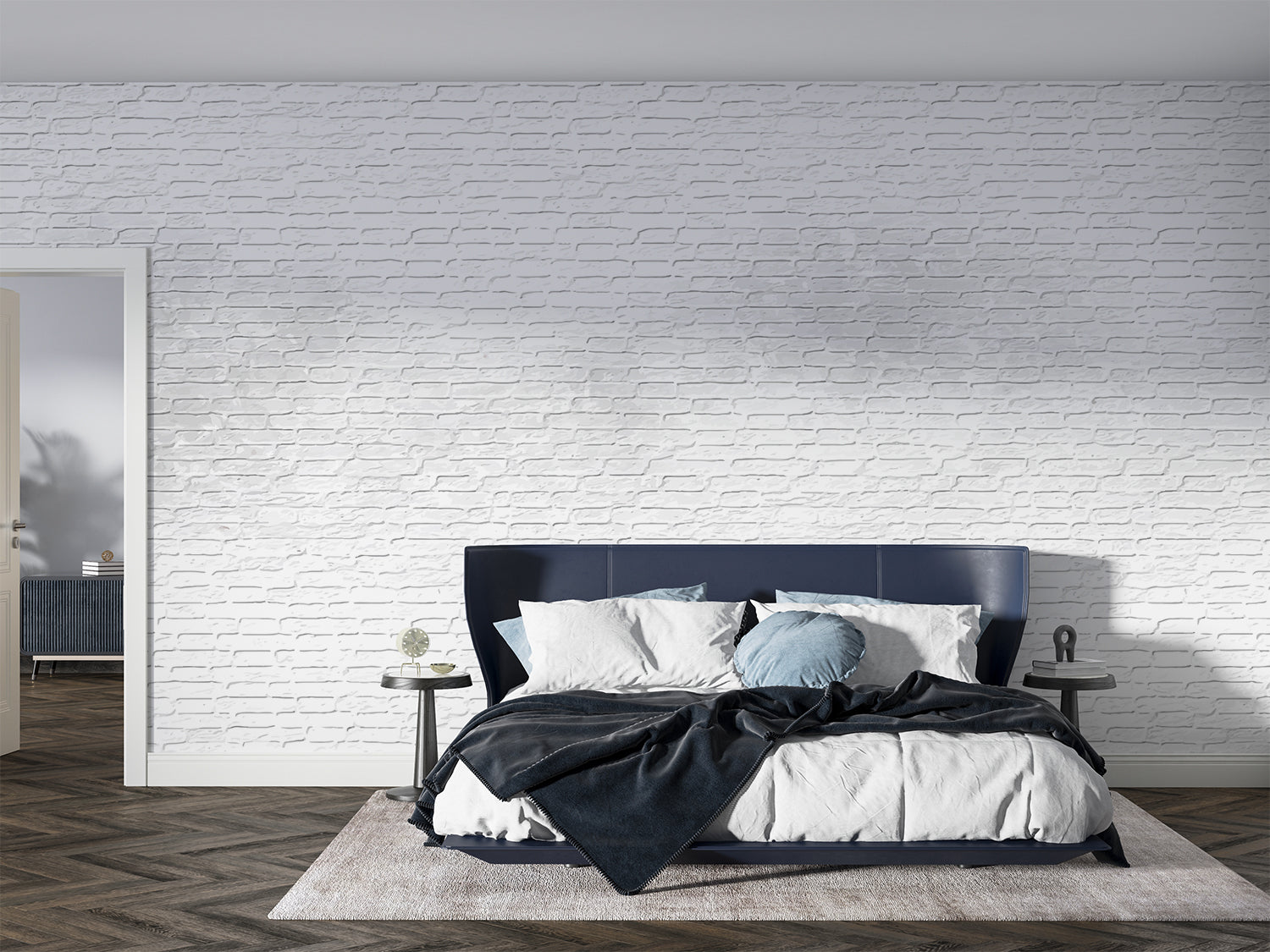 Papier Peint Brique Blanche 3D