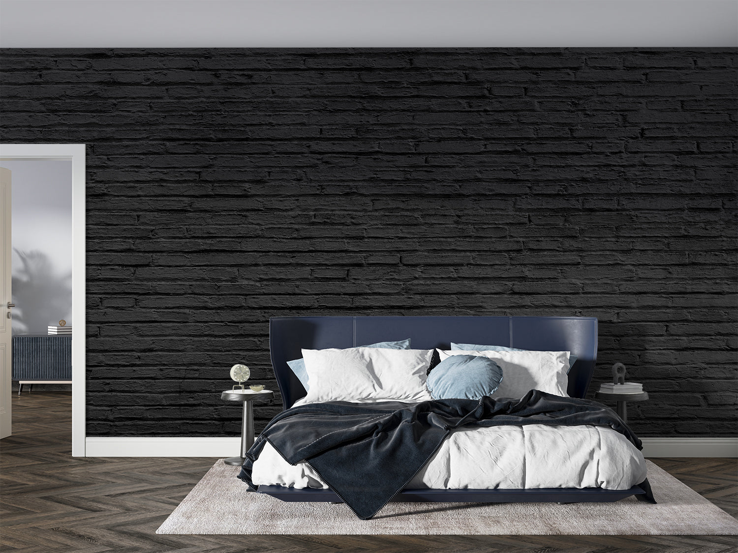 Black Brick Wallpaper | Murals Wallpaper