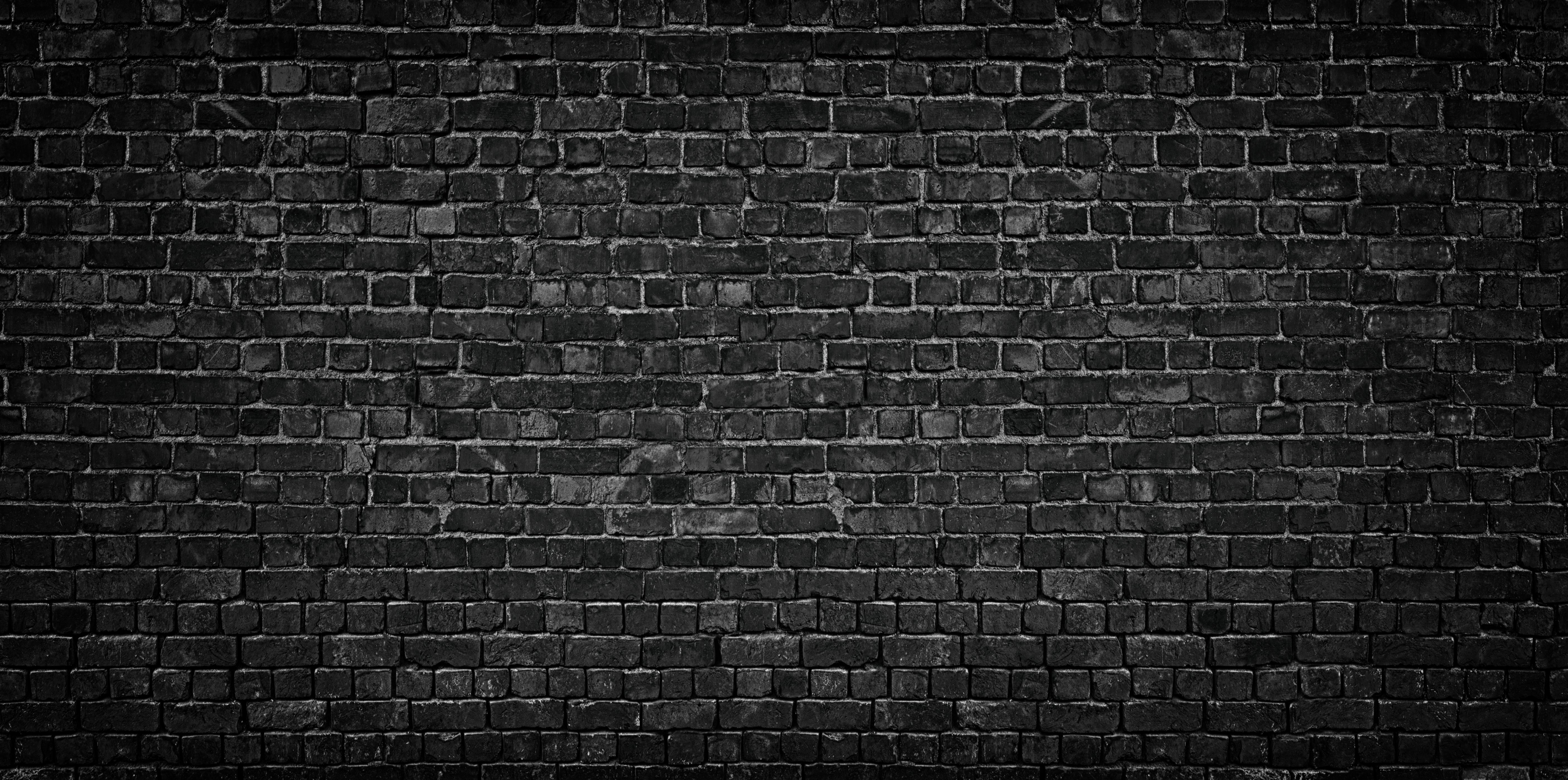 Papier Peint Effet Brique Noir