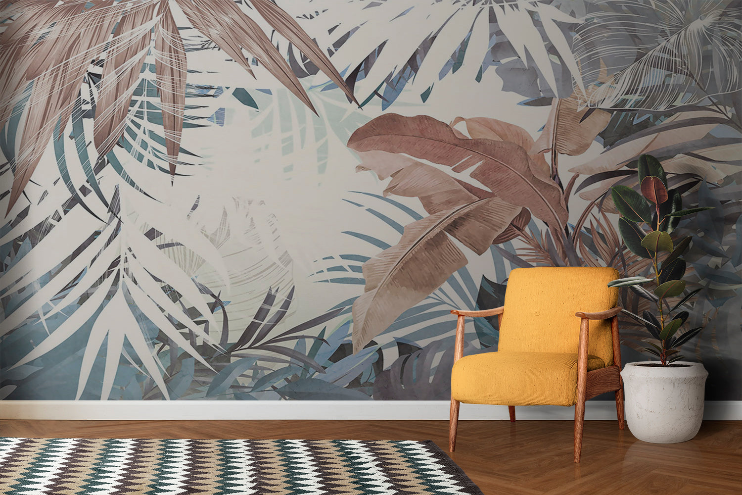 Exotic Jungle Foliage Wallpaper | Murals Wallpaper