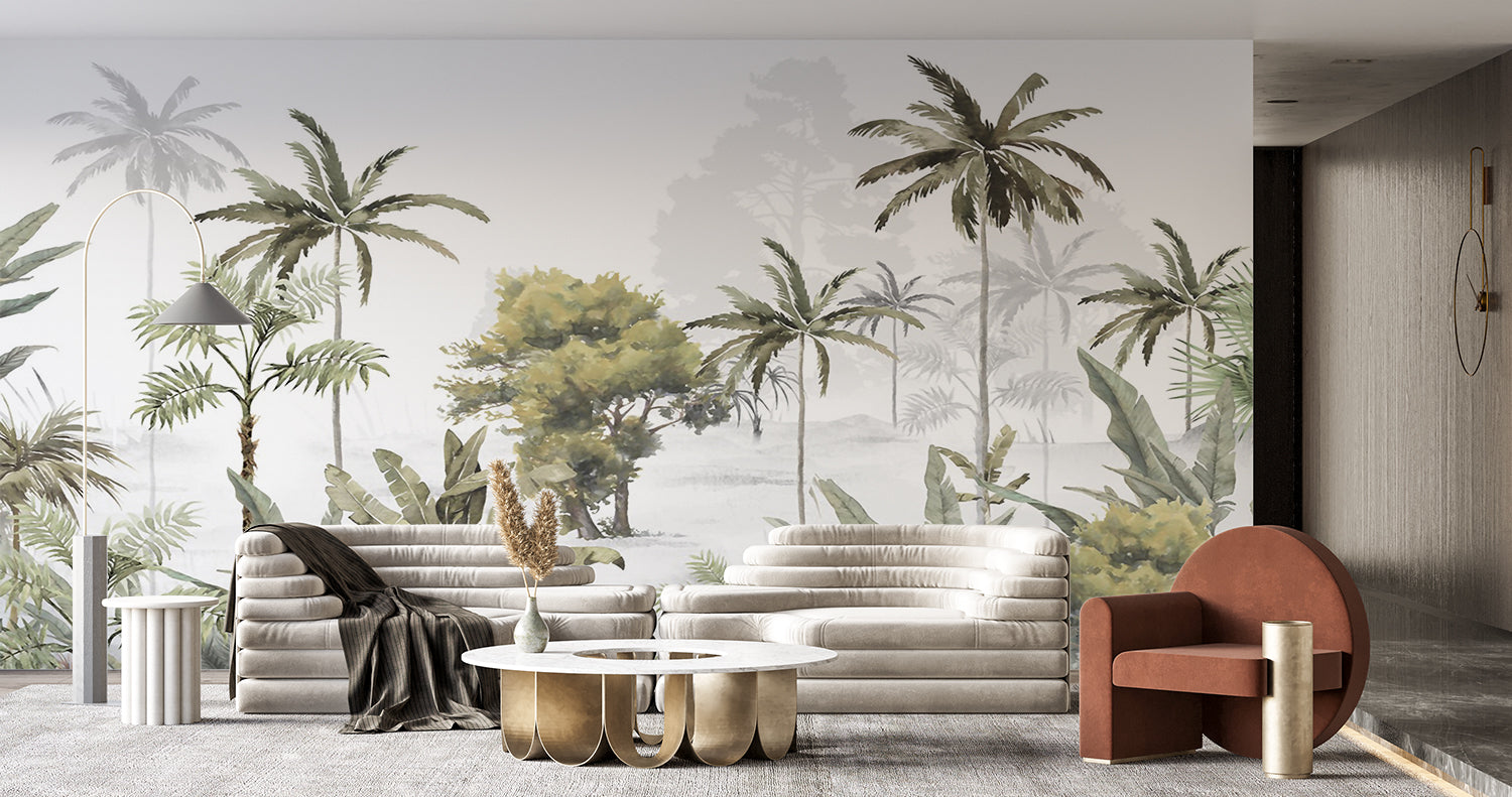 Forest Print Wallpaper | Murals Wallpaper