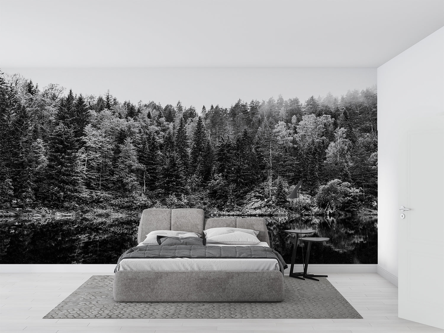 Schwarze Wald-Tapete | Murals Wallpaper