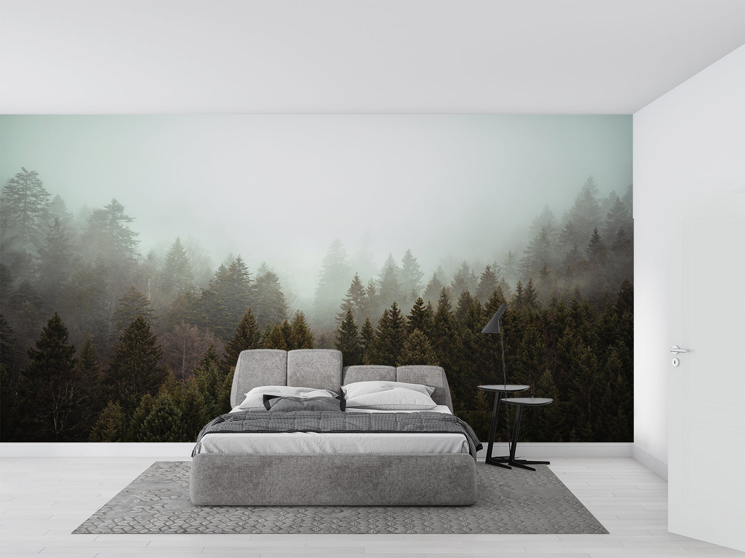 Kiefernwald-Tapete | Wandbilder Tapete
